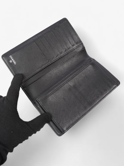 Chanel Boy Wallet Black Lambskin Leather