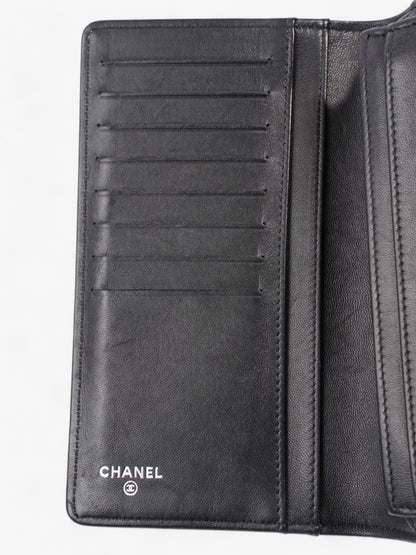 Chanel Boy Wallet Black Lambskin Leather
