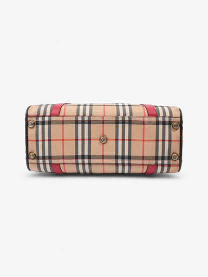 Burberry Barrel Red / Haymarket Check Canvas
