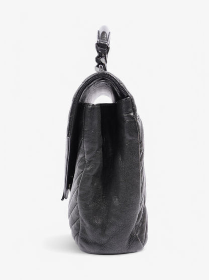 Saint Laurent College Black Lambskin Leather Large