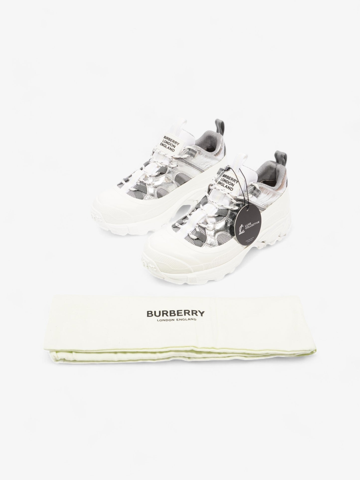 Burberry Arthur White / Silver Mesh EU 39.5 UK 6.5