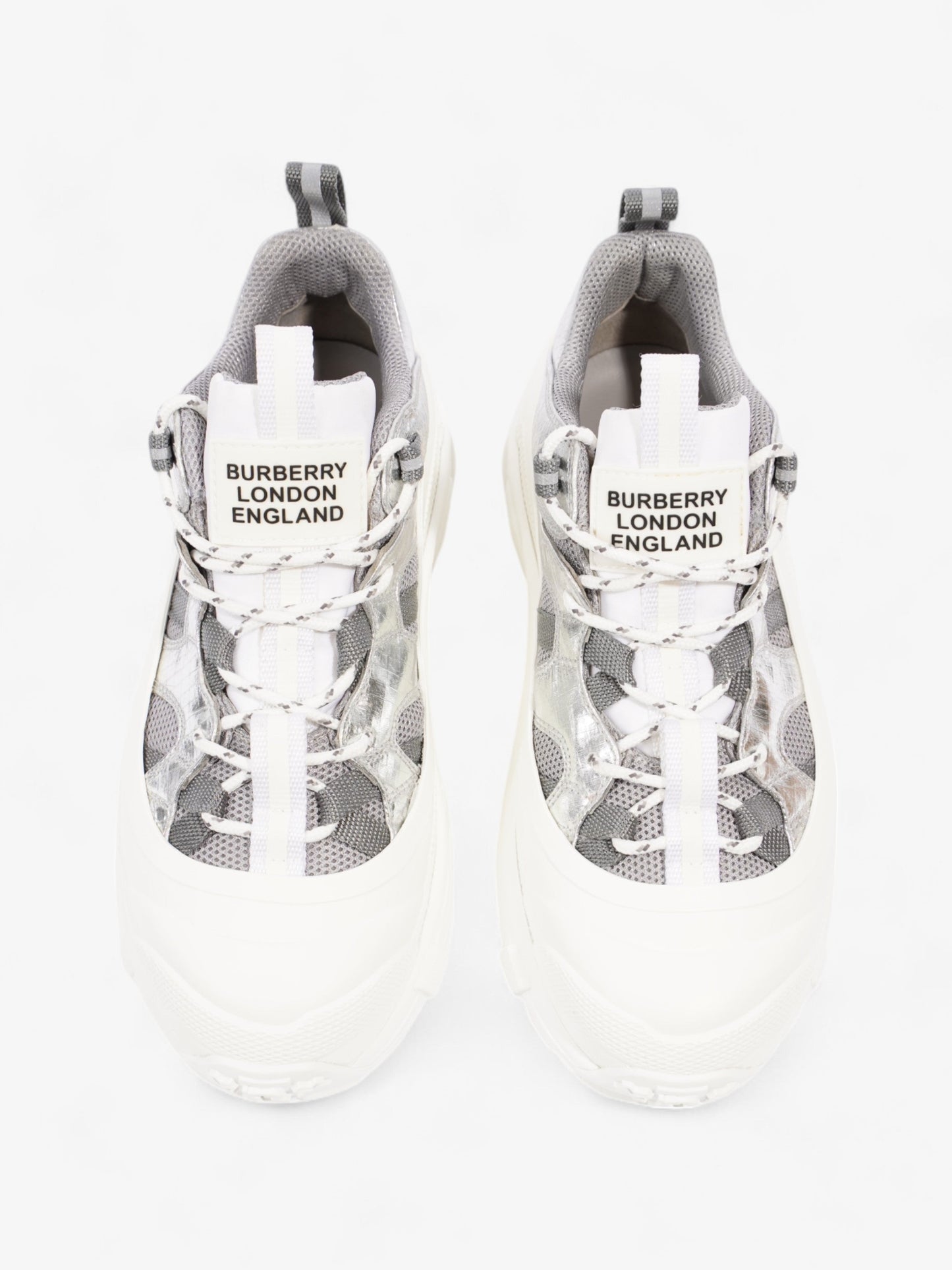 Burberry Arthur White / Silver Mesh EU 39.5 UK 6.5