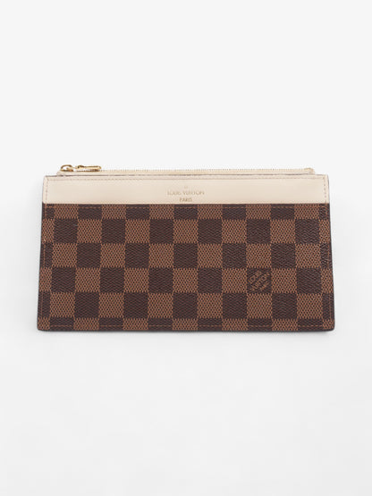 Louis Vuitton Slim Purse Damier Ebene / Cream Canvas