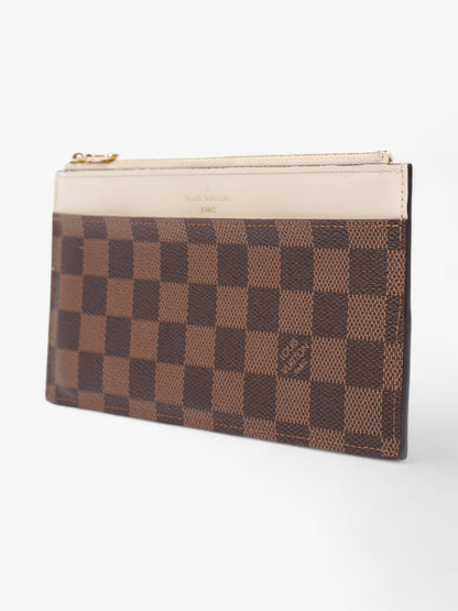 Louis Vuitton Slim Purse Damier Ebene / Cream Canvas