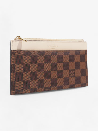 Louis Vuitton Slim Purse Damier Ebene / Cream Canvas