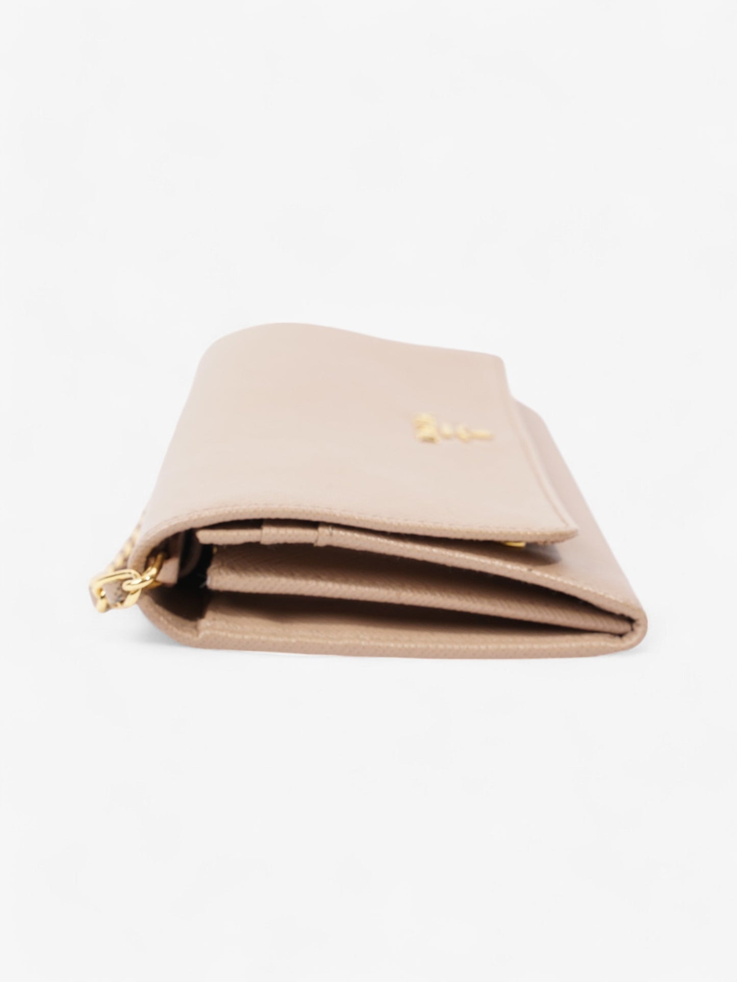 Prada Cameo Wallet on Chain Rose Beige  Saffiano Leather