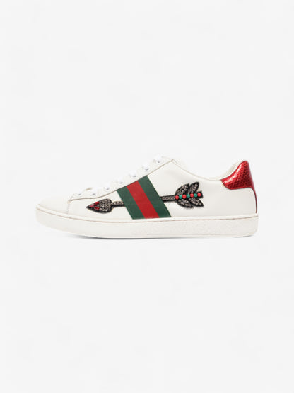 Gucci Ace Sneakers with Arrow White / Green / Red Leather EU 39 UK 6