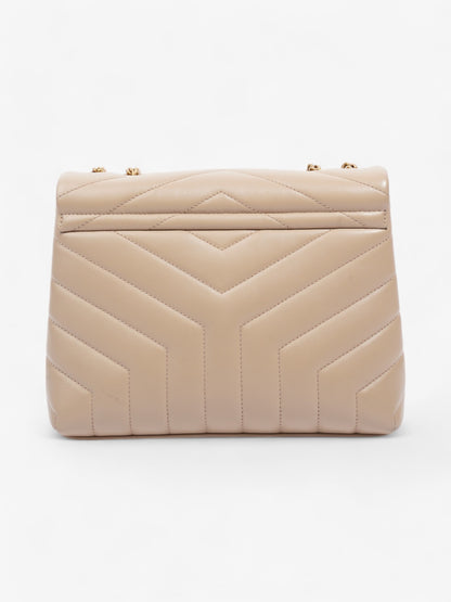 Saint Laurent Lou Lou Dark Beige Calfskin Leather Small