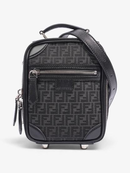 Fendi Trolley Bag Black Canvas Mini