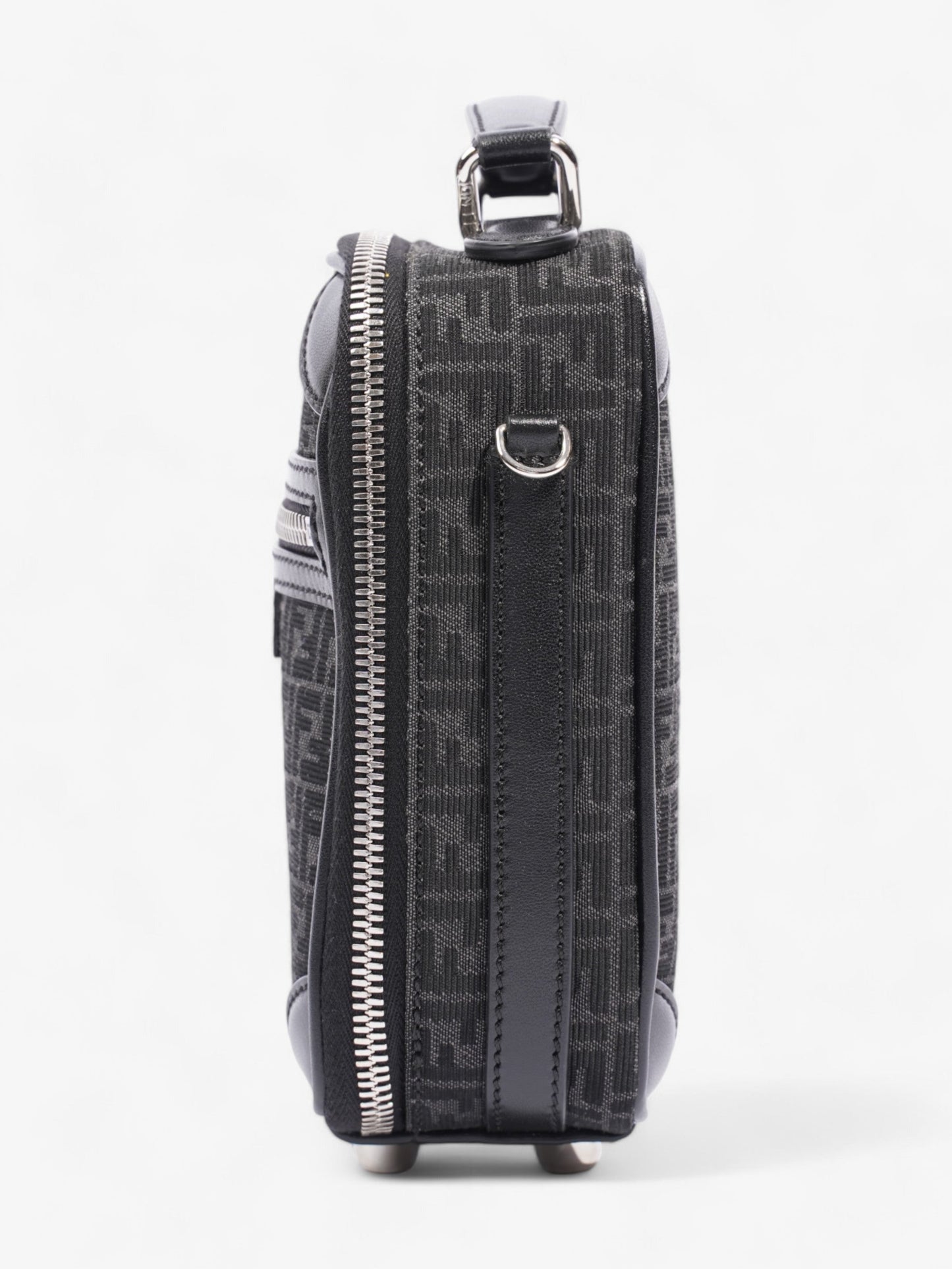 Fendi Trolley Bag Black Canvas Mini