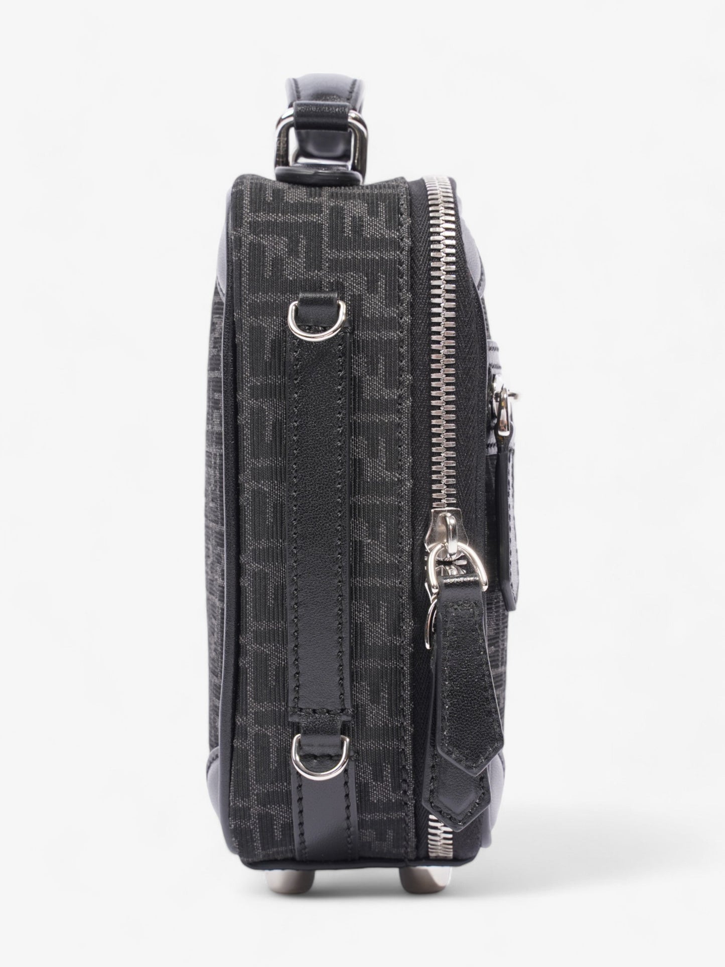 Fendi Trolley Bag Black Canvas Mini
