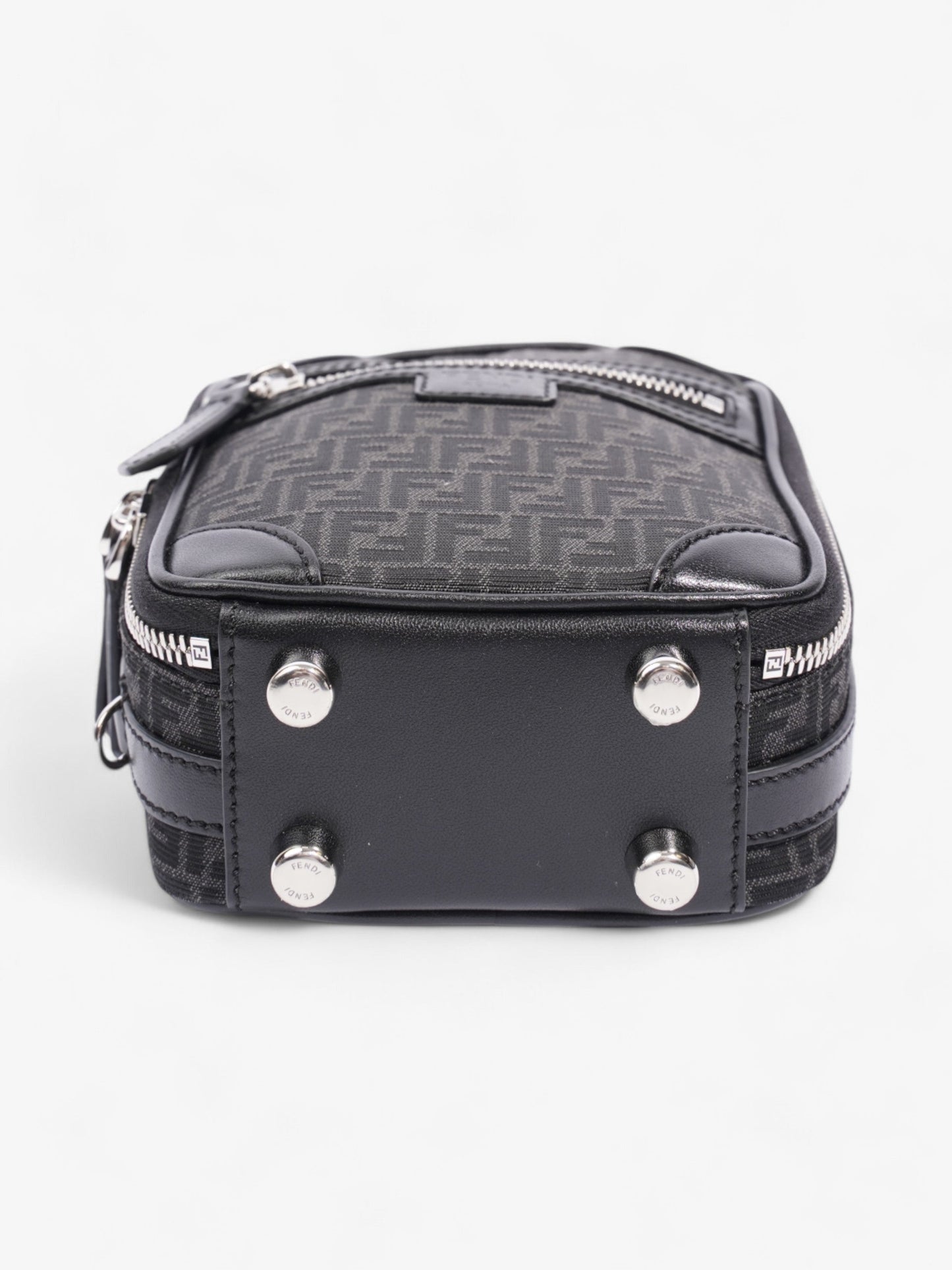 Fendi Trolley Bag Black Canvas Mini