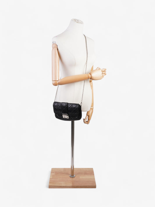 Christian Dior New Lock Black Lambskin Leather
