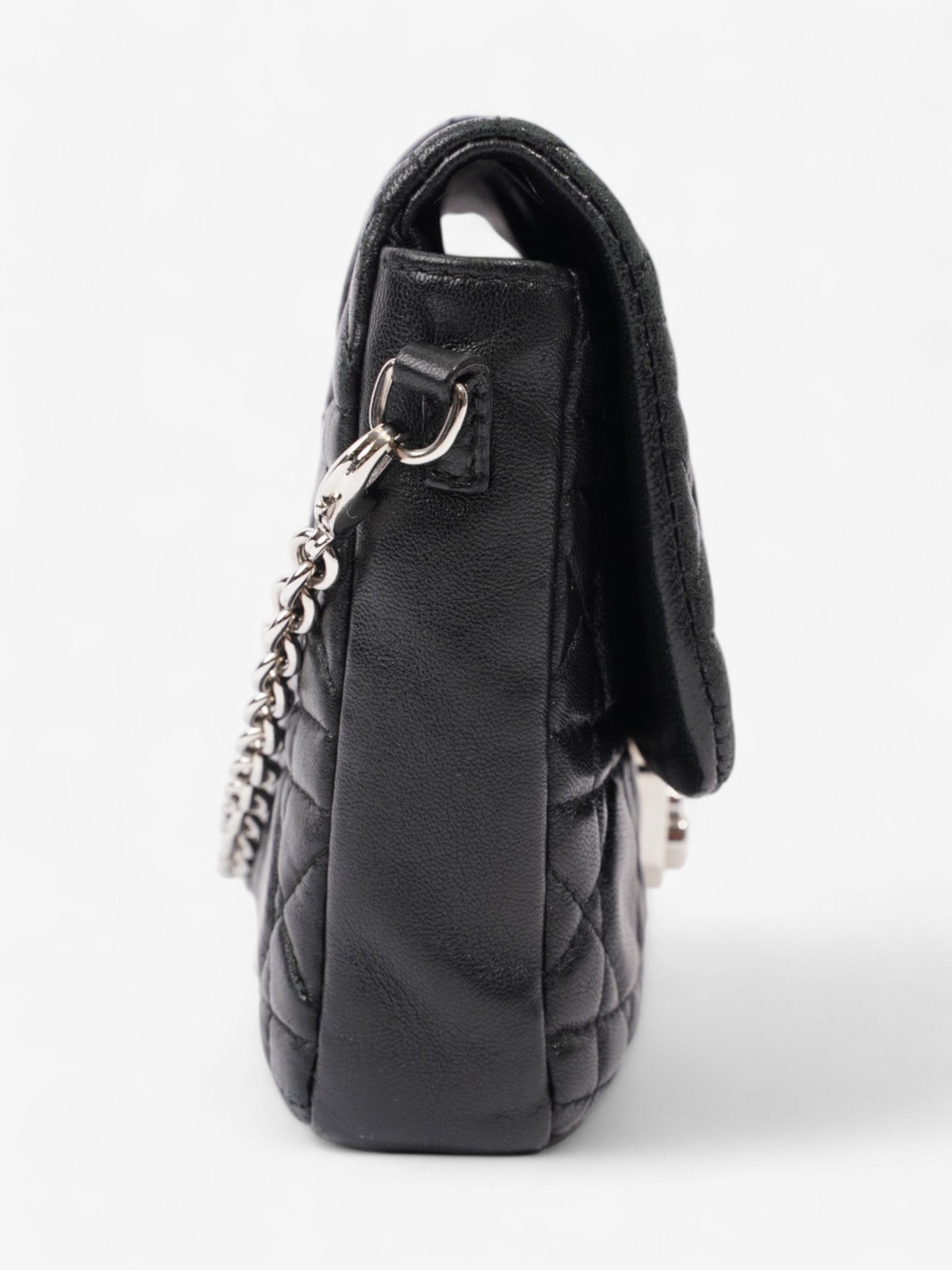 Christian Dior New Lock Black Lambskin Leather