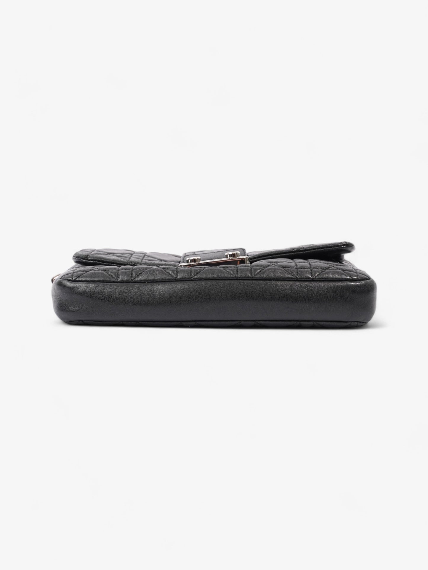 Christian Dior New Lock Black Lambskin Leather