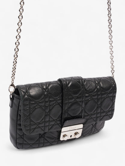 Christian Dior New Lock Black Lambskin Leather