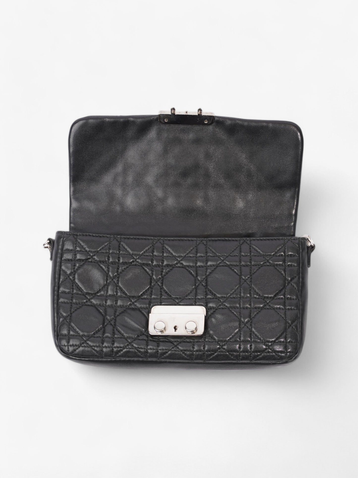 Christian Dior New Lock Black Lambskin Leather