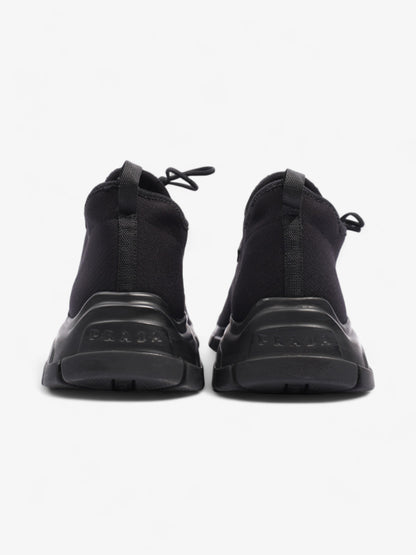 Prada Logo Running Sneakers Black Knit EU 40 UK 6