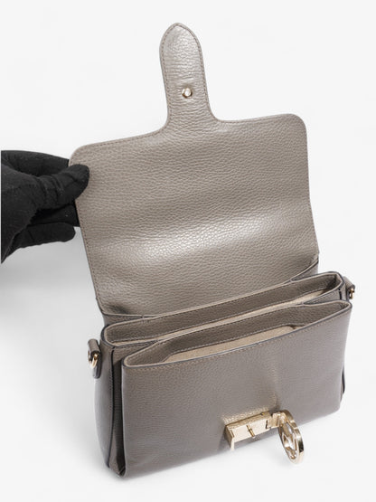 Gucci Dollar Interlocking G Grey Calfskin Leather