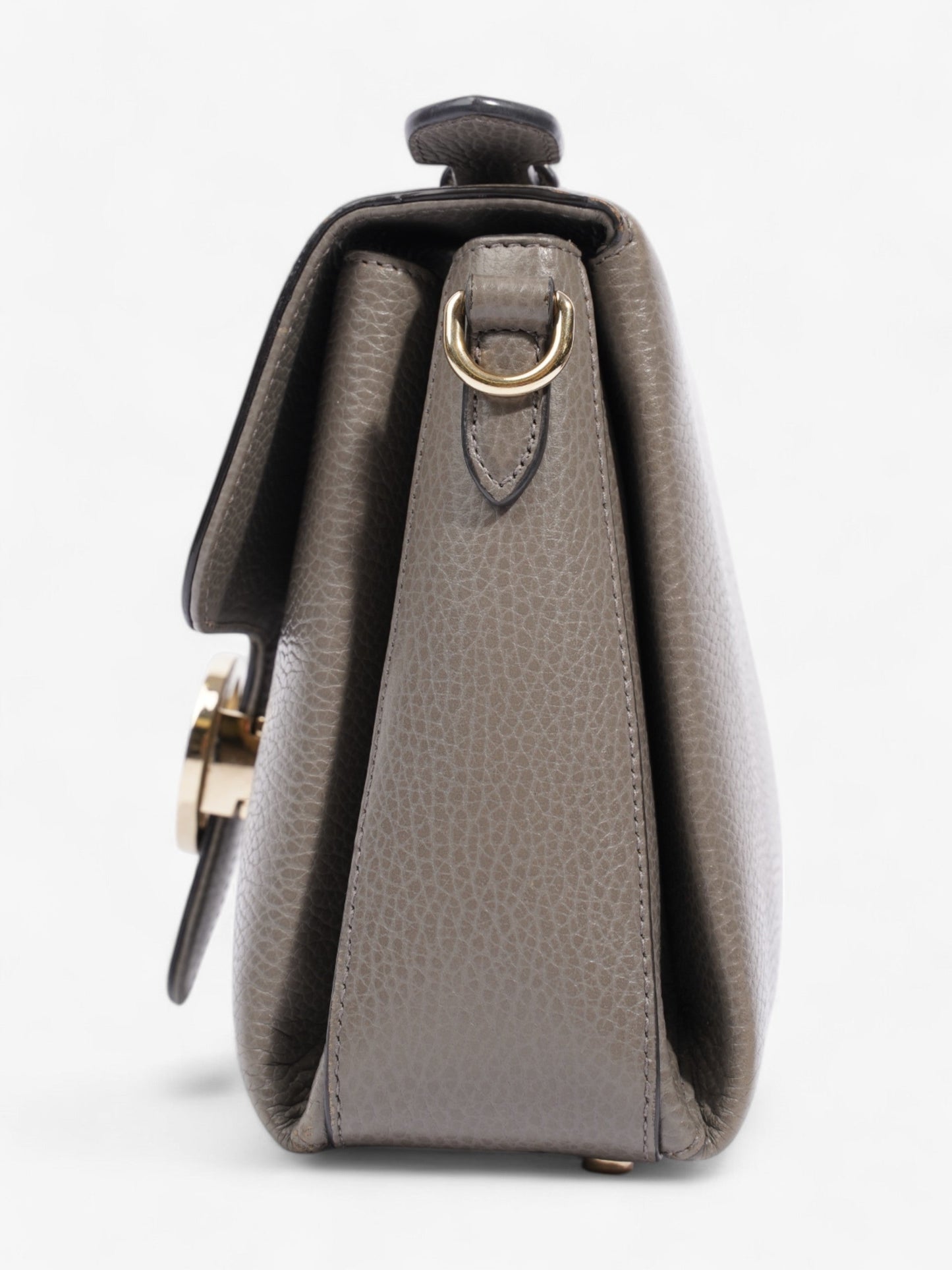 Gucci Dollar Interlocking G Grey Calfskin Leather