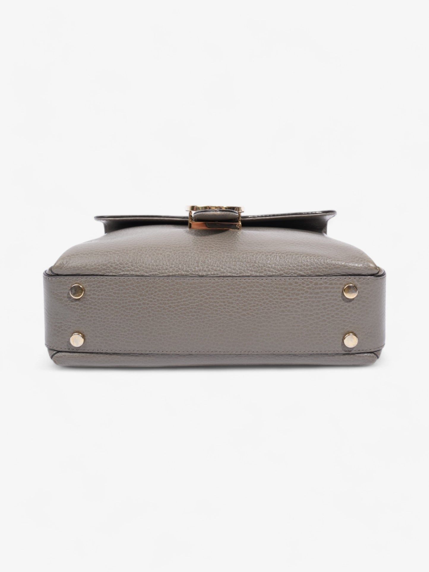 Gucci Dollar Interlocking G Grey Calfskin Leather
