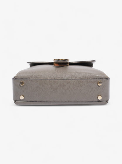 Gucci Dollar Interlocking G Grey Calfskin Leather