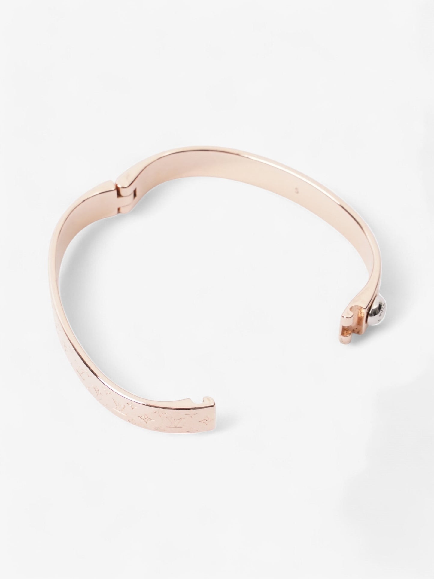Louis Vuitton Nanogram Bracelet Rose Gold Base Metal S