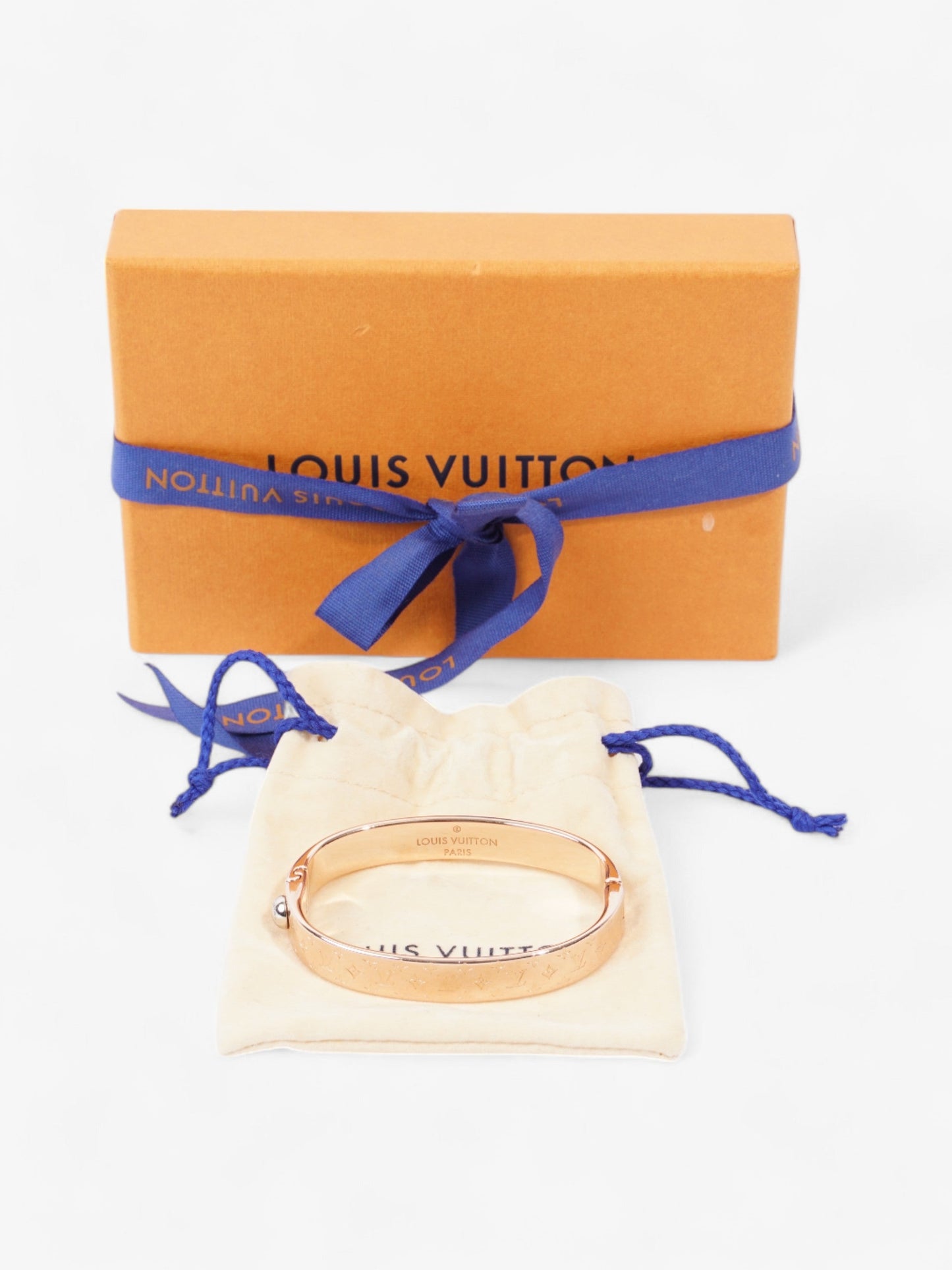 Louis Vuitton Nanogram Bracelet Rose Gold Base Metal S