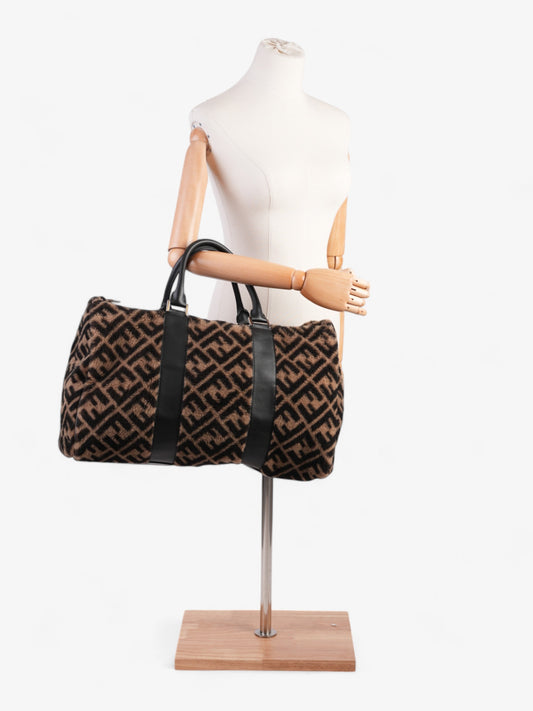 Fendi Forever Fendi Duffle Bag Black / Brown Shearling