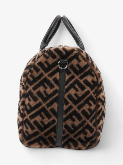 Fendi Forever Fendi Duffle Bag Black / Brown Shearling