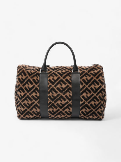 Fendi Forever Fendi Duffle Bag Black / Brown Shearling