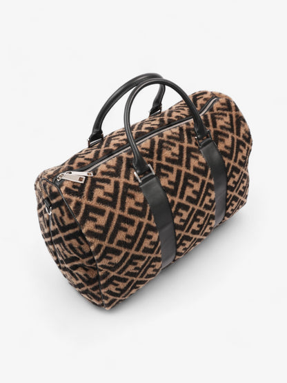 Fendi Forever Fendi Duffle Bag Black / Brown Shearling
