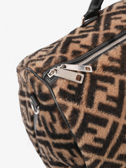 Fendi Forever Fendi Duffle Bag Black / Brown Shearling