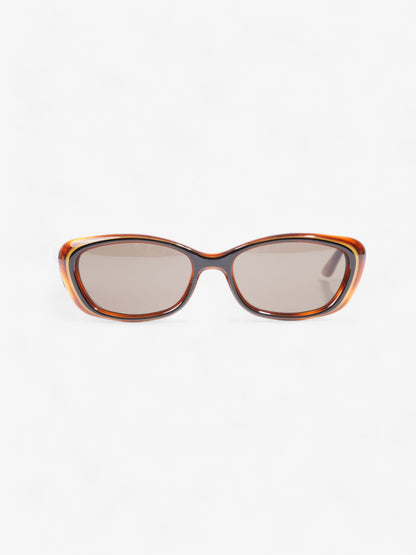 Gucci Vintage Sunglasses Black / Tortoise Acetate 135mm