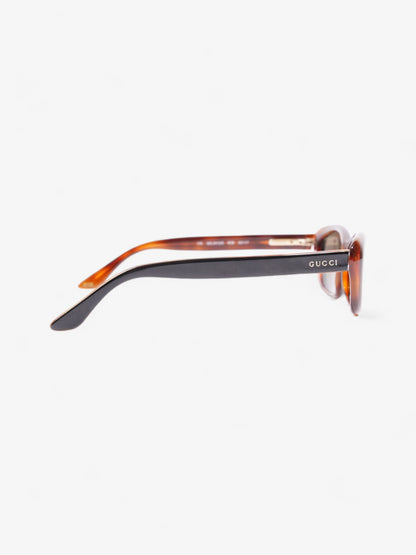 Gucci Vintage Sunglasses Black / Tortoise Acetate 135mm