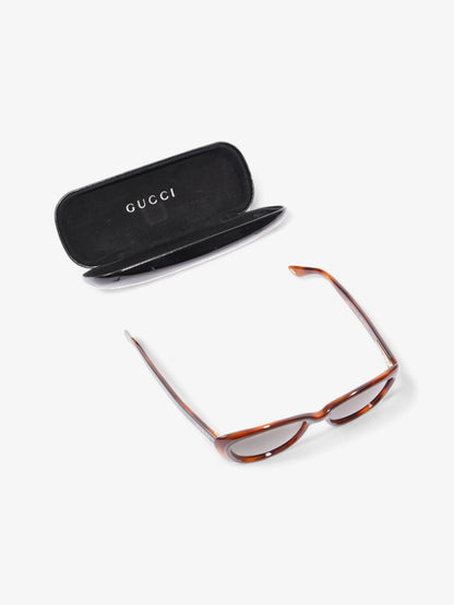 Gucci Vintage Sunglasses Black / Tortoise Acetate 135mm