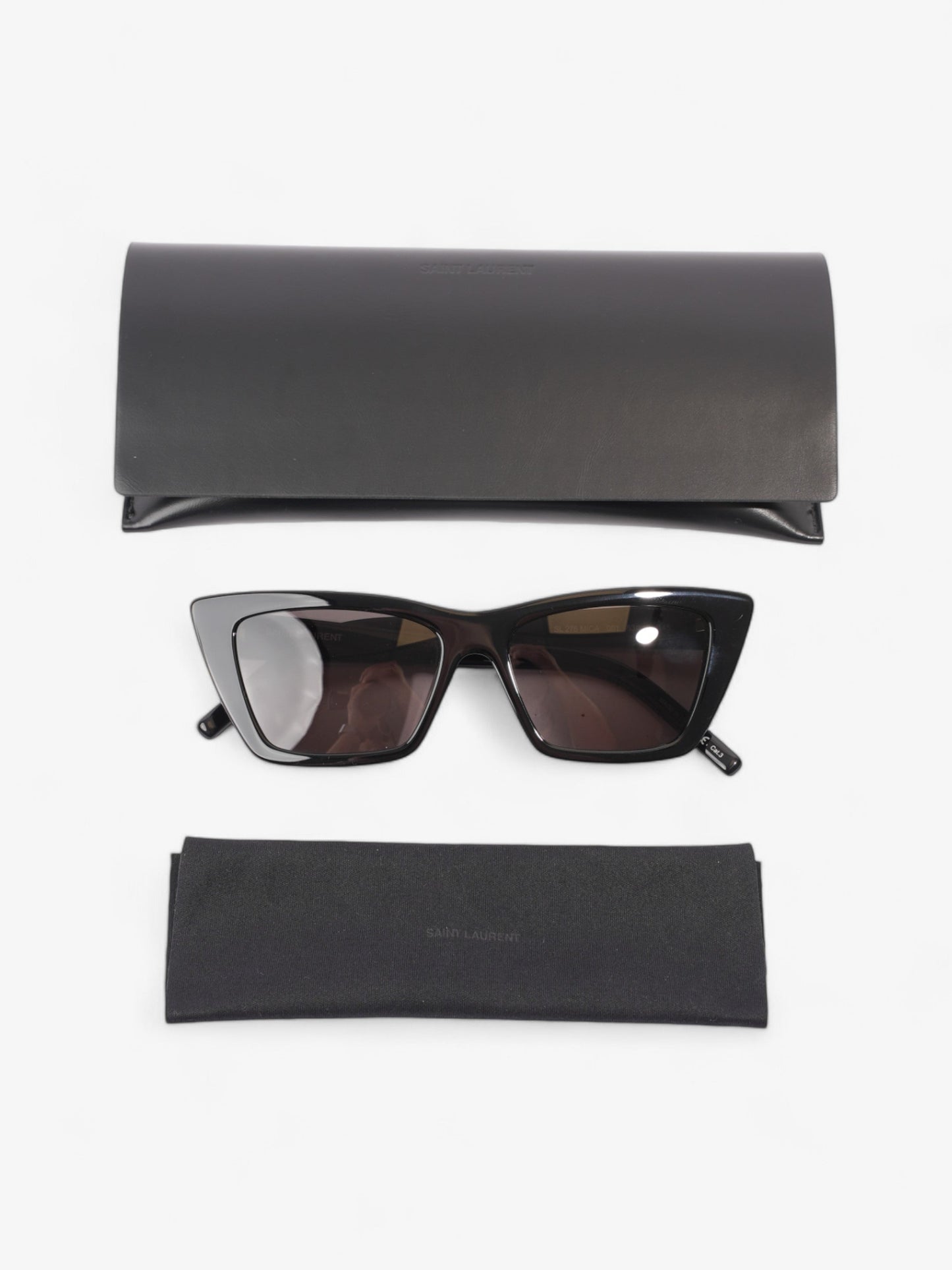 Saint Laurent Mica Sunglasses Black Acetate 145mm