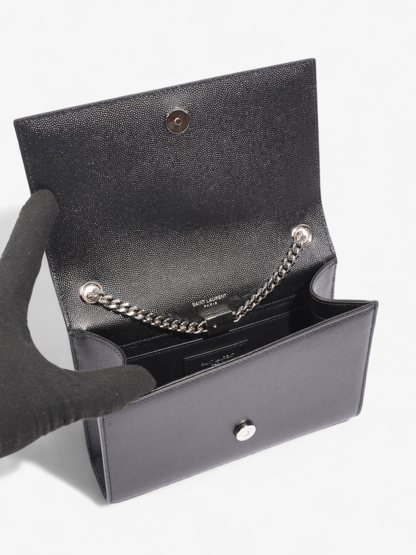 Saint Laurent Kate Black Leather Small