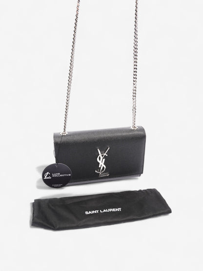 Saint Laurent Kate Black Leather Small