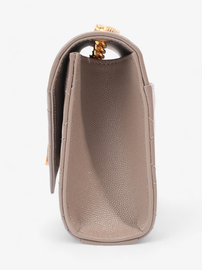 Saint Laurent Envelope Dark Beige Calfskin Leather Small