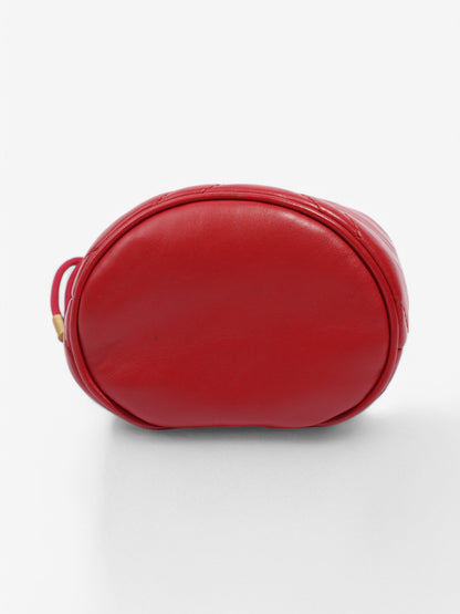 Gucci GG Marmont Bucket Bag Red Matelasse Leather Mini