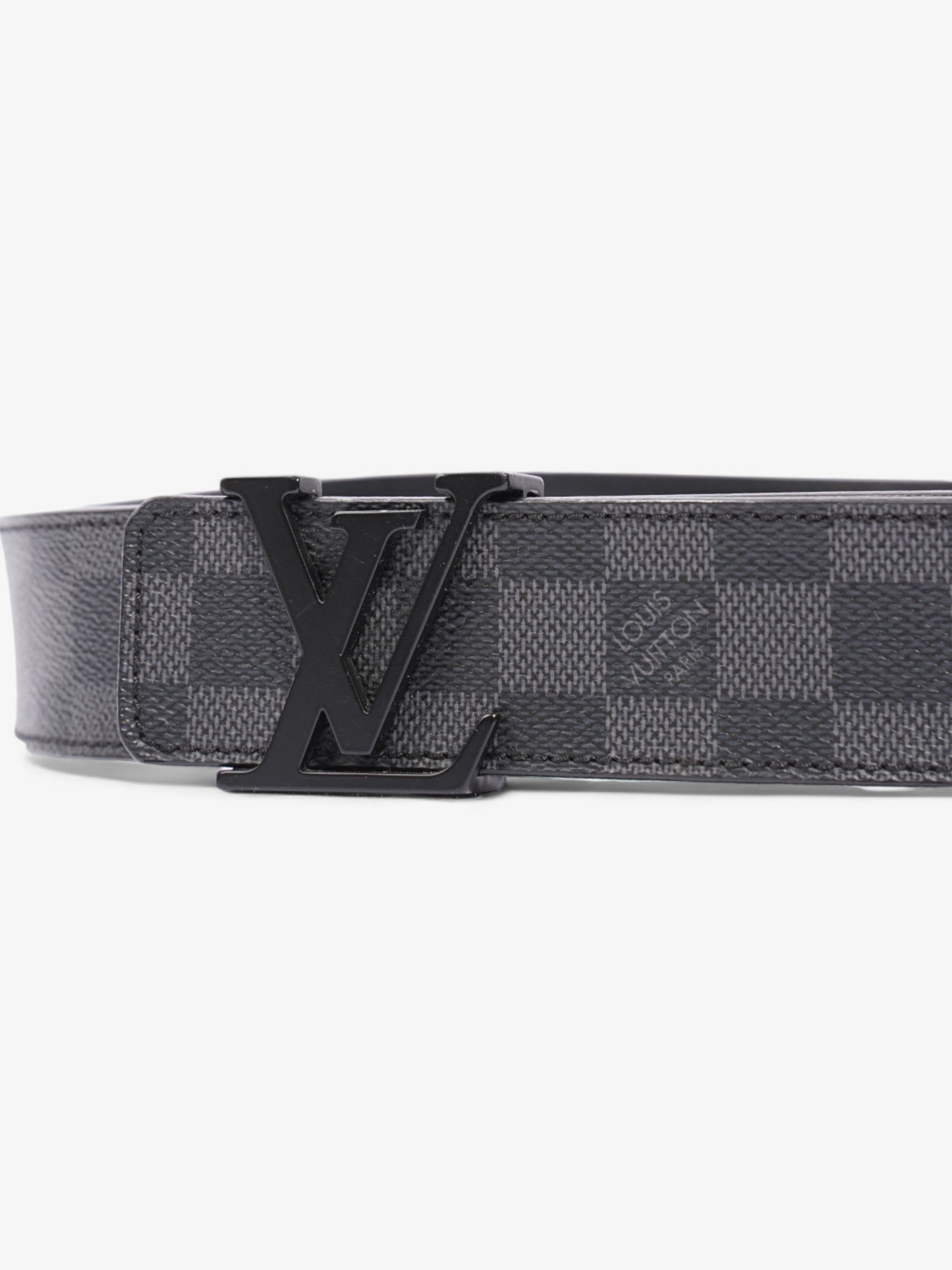 Louis Vuitton LV Initials Belt Damier Graphite Coated Canvas 95cm 38mm