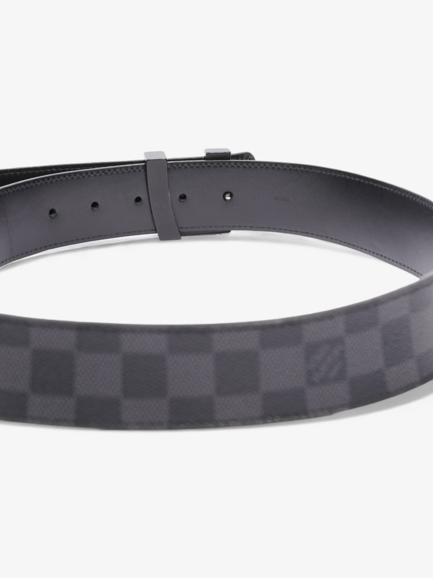 Louis Vuitton LV Initials Belt Damier Graphite Coated Canvas 95cm 38mm