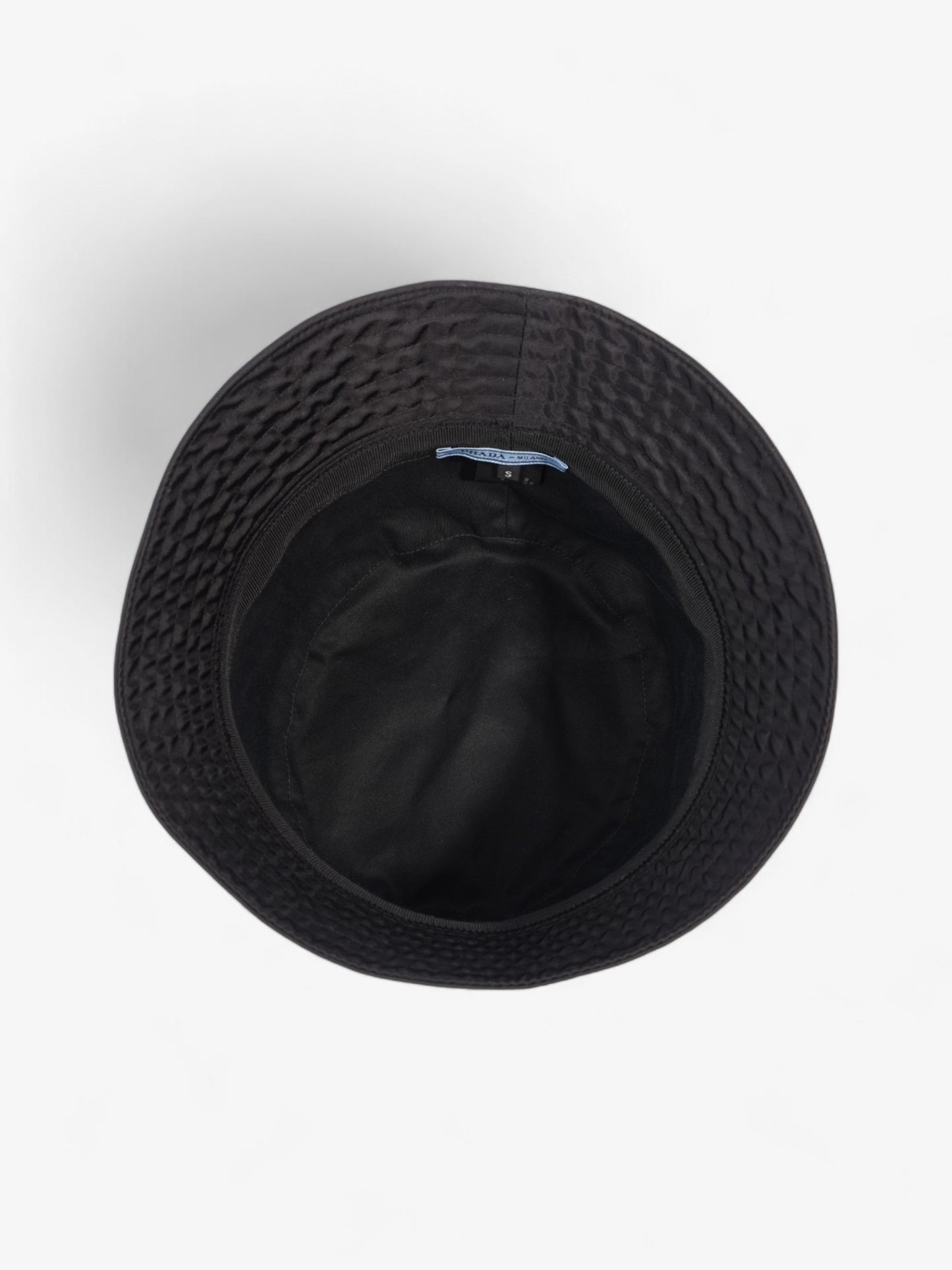Prada Logo Bucket Hat Black Re Nylon Small