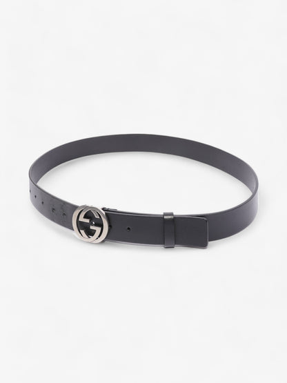 Gucci Interlocking G Belt Black Leather 105cm / 42"