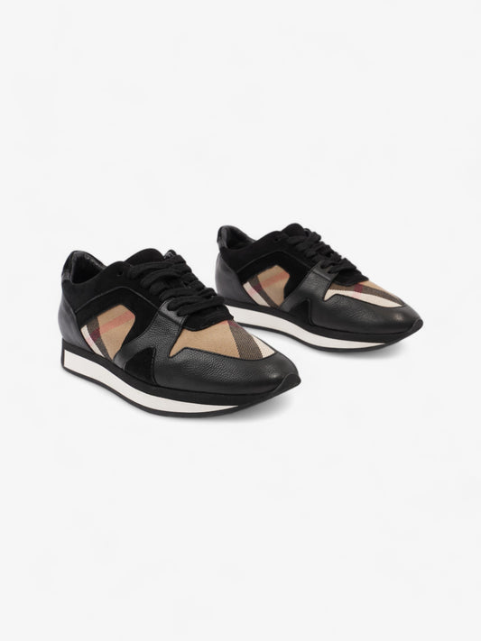 Burberry Super Nova Sneakers Black / Nova Check Suede EU 38.5 UK 5.5