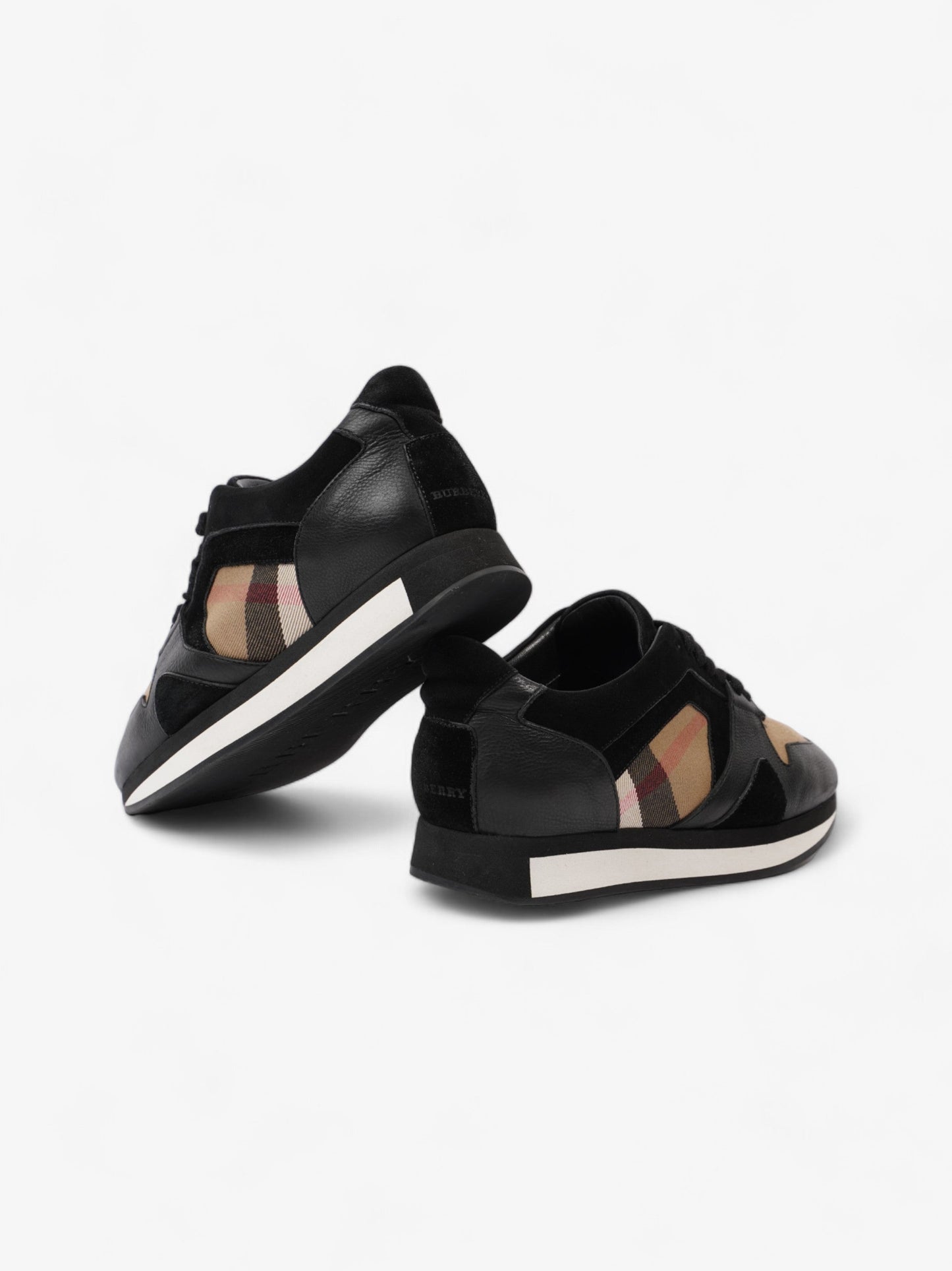 Burberry Super Nova Sneakers Black / Nova Check Suede EU 38.5 UK 5.5