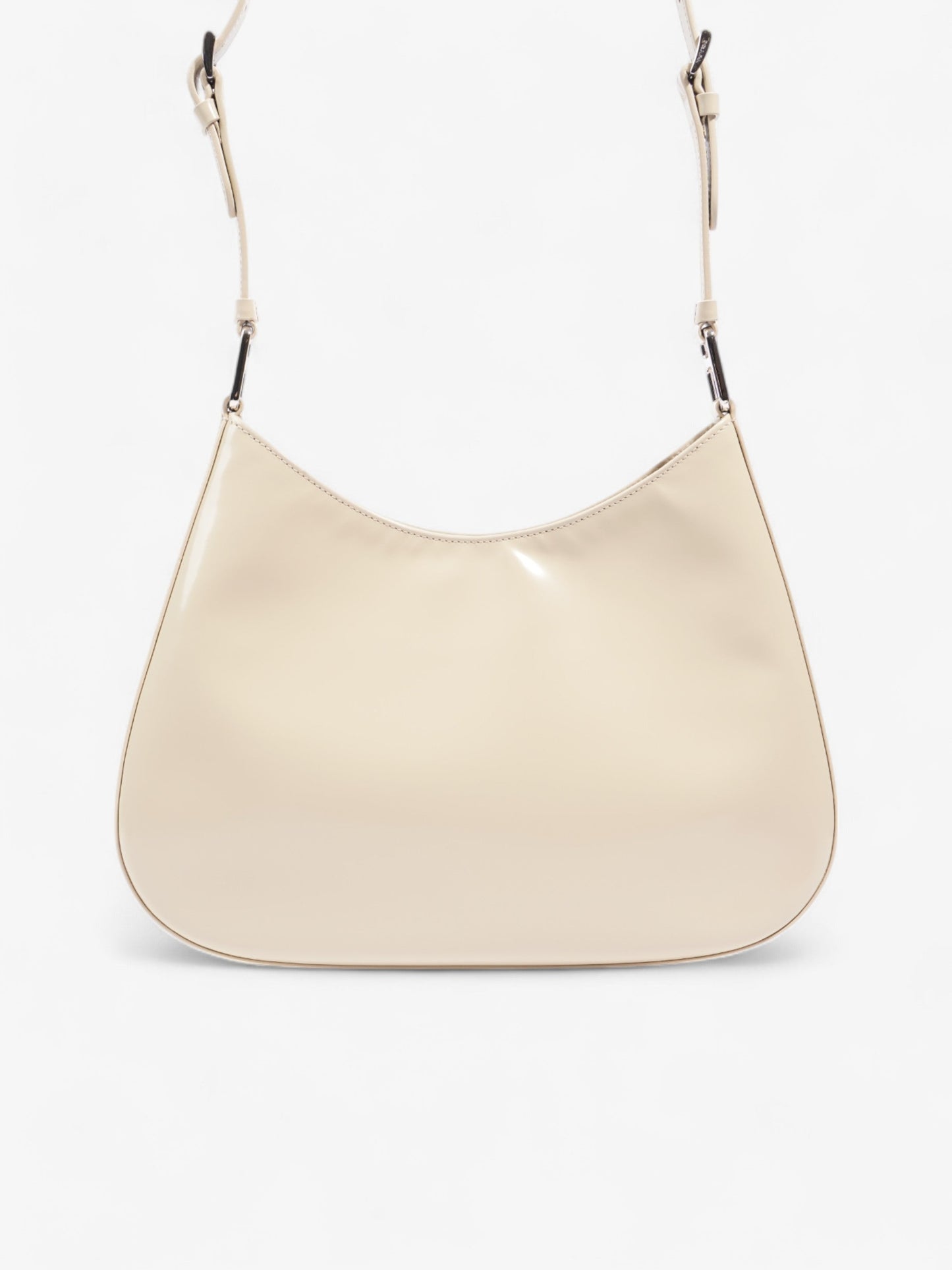 Prada Cleo Beige Patent Leather
