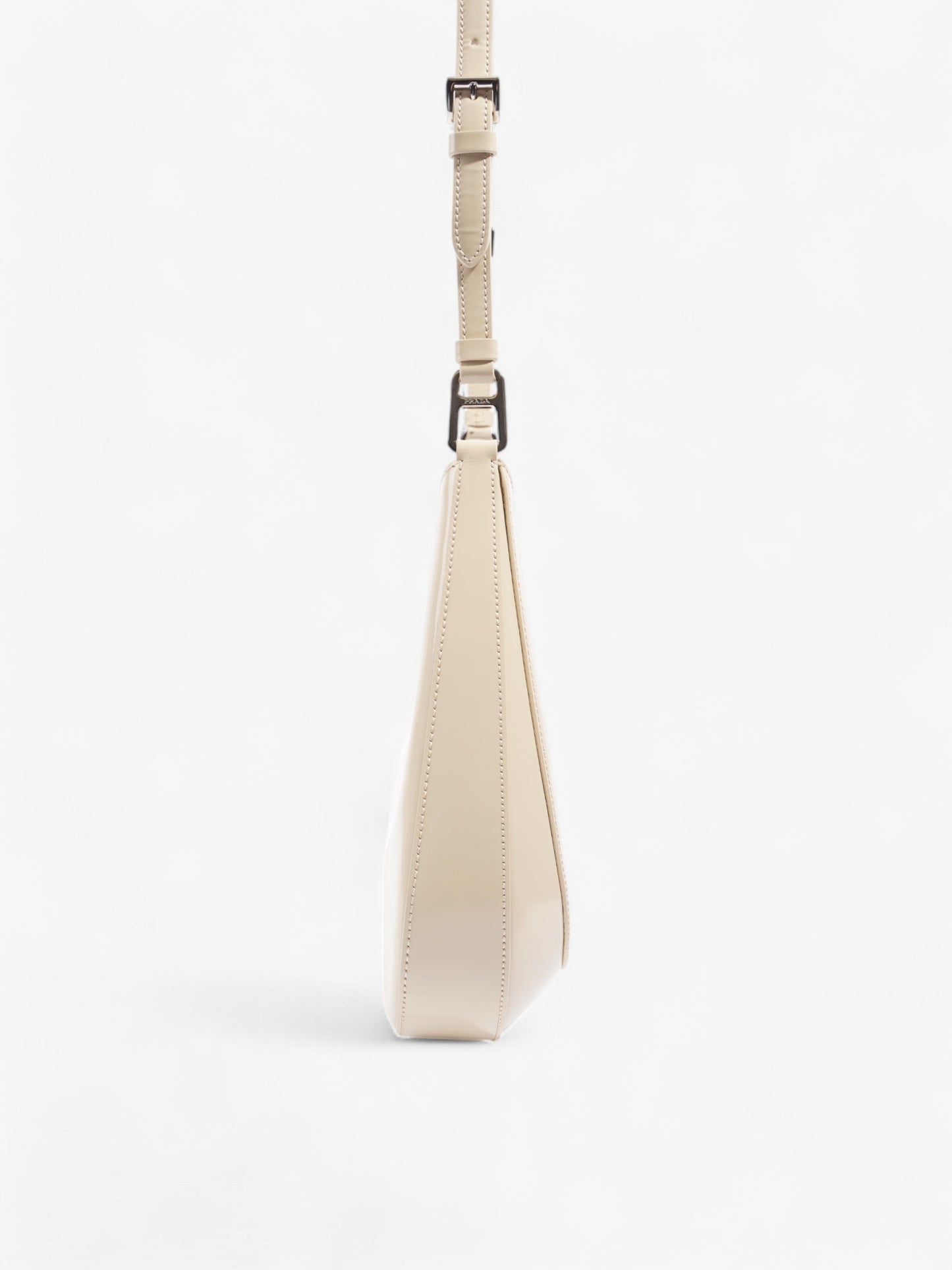Prada Cleo Beige Patent Leather
