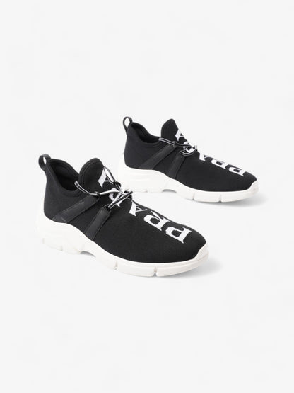 Prada XY Logo Sock Sneakers Black / White Knit EU 37 UK 4